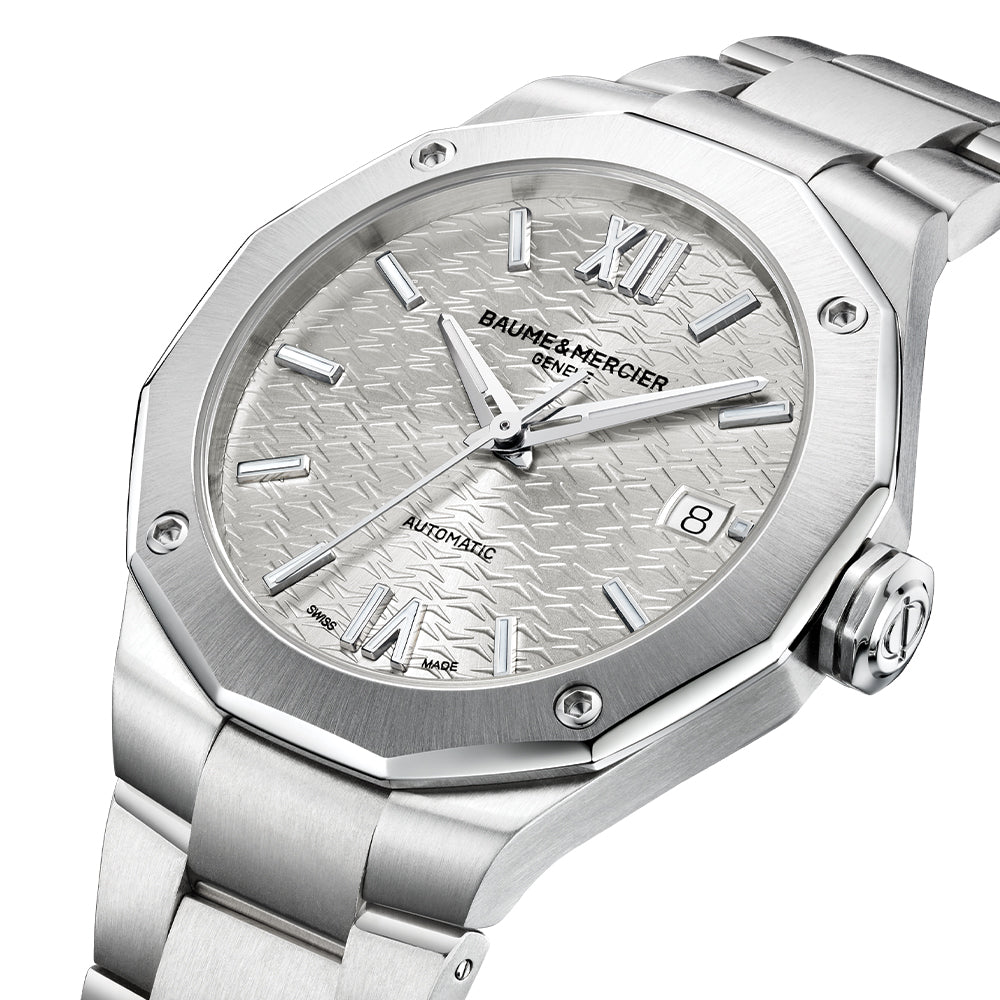 Riviera 10615 Automatic Date 36mm - Silver on Bracelet