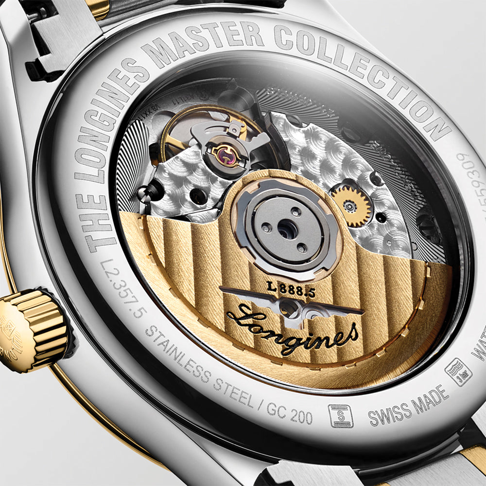 Master Collection Two-Tone 34mm - White, Mother-Of-Pearl on Bracelet