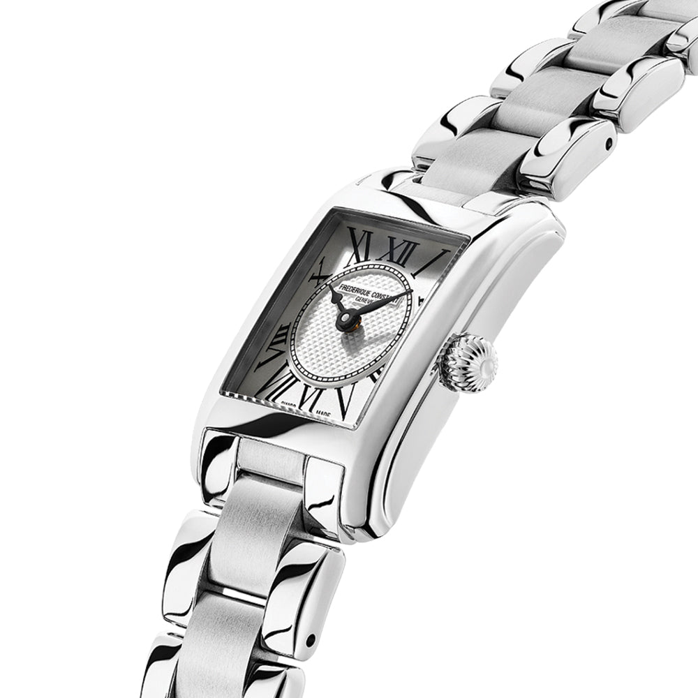 Classic Carrée Ladies 23mm - Silver on Bracelet