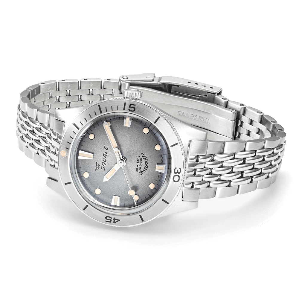Super-Squale 38mm - Sunray Grey on Bracelet