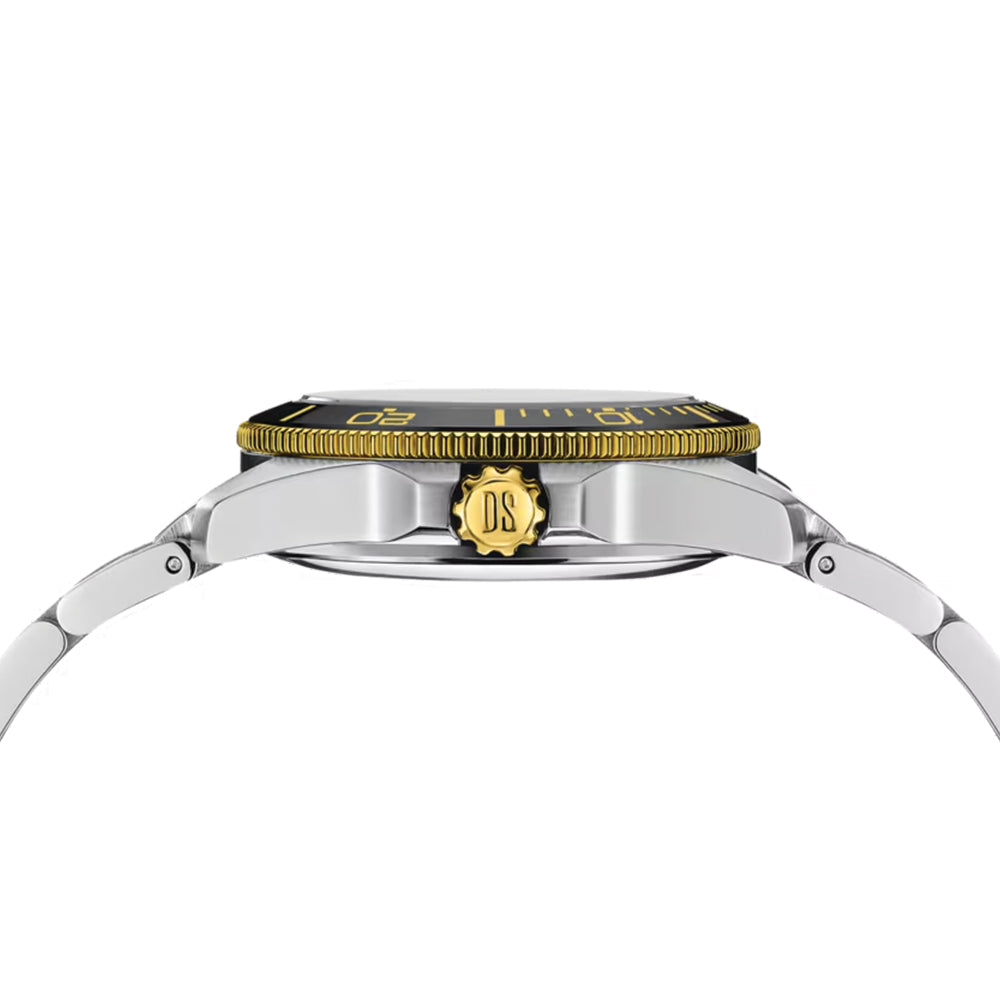DS Action Powermatic 80 34.5mm - Black, Mother-of-Pearl on Bracelet