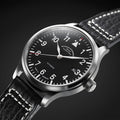 Terrasport II 40mm - Black on Leather Strap