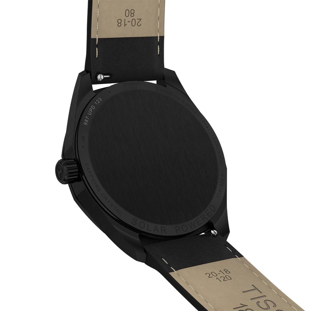 PRC 100 Solar Quartz 39mm - Black on Leather Strap