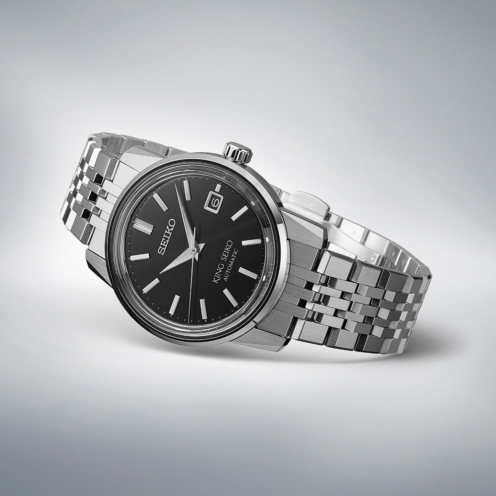 SJE091 King Seiko KSK Modern Re-Interpretation 38.6mm - Black on Bracelet