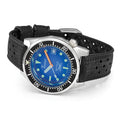 1521 Blue Ray 42mm - Blue on Rubber Strap