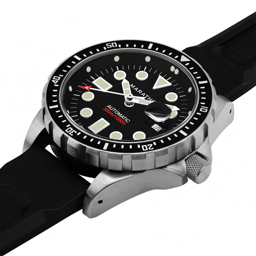 OSAR-D Type I Automatic with Date 46mm - Black on Rubber Strap