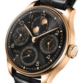Portugieser Perpetual Calendar 18K Armor Gold® Case 44mm - Black on Leather Strap
