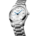 Master 34mm - White, Mother-of-Pearl, Diamond-Set on Bracelet