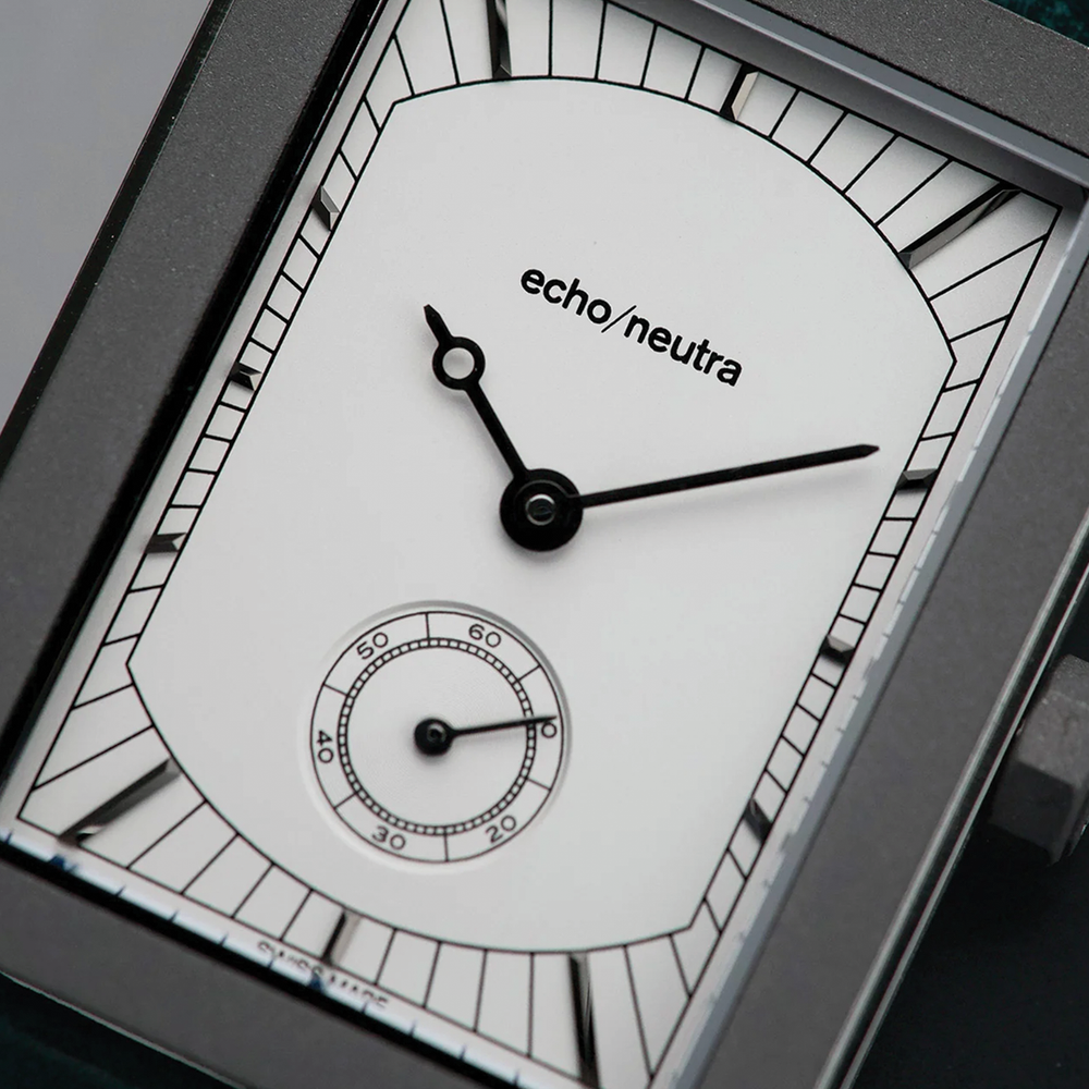 Rivanera Small Seconds 40mm - White on Rubber Strap w/ Additional Strap