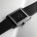 Rivanera Piccolo Musou 33mm - Black on Rubber Strap w/ Additional Strap