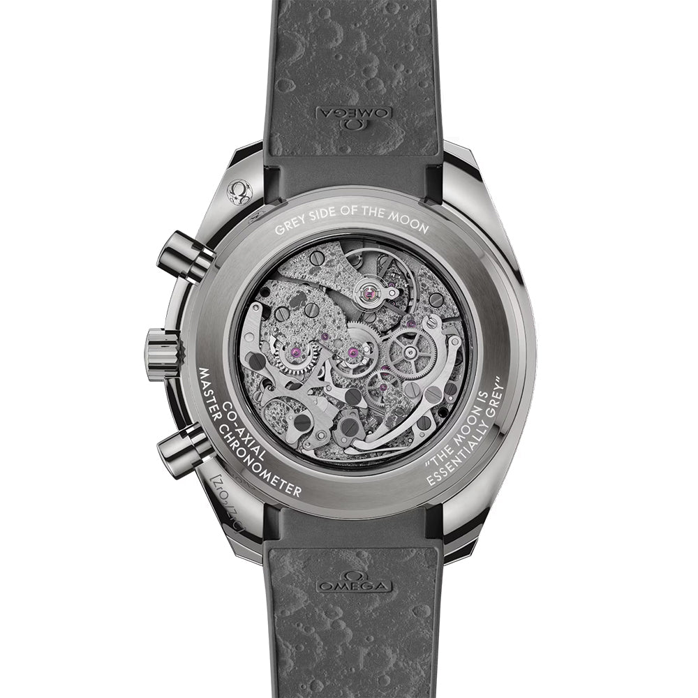 Speedmaster Grey Side of the Moon Grey Ceramic 44.25mm - Grey on Rubber Strap