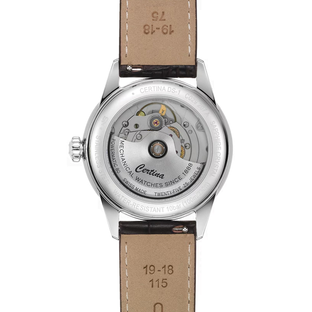 DS-1 Automatic 38mm - Green on Leather Strap