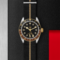 Black Bay GMT S&G Yellow-Gold Two-Tone 41mm - Black on Fabric Strap