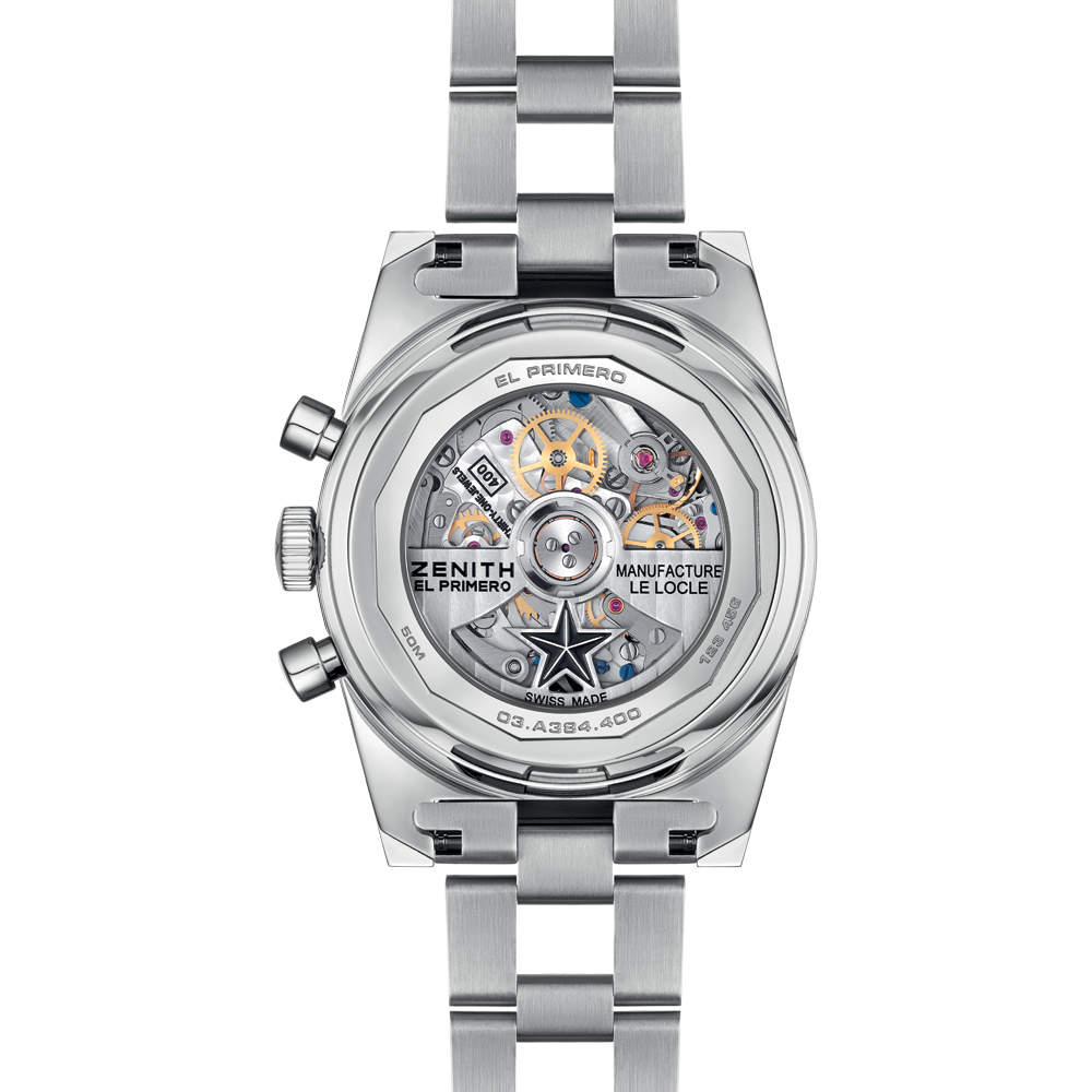 Chronomaster Revival A384 37mm - White, Brown Accents on Bracelet