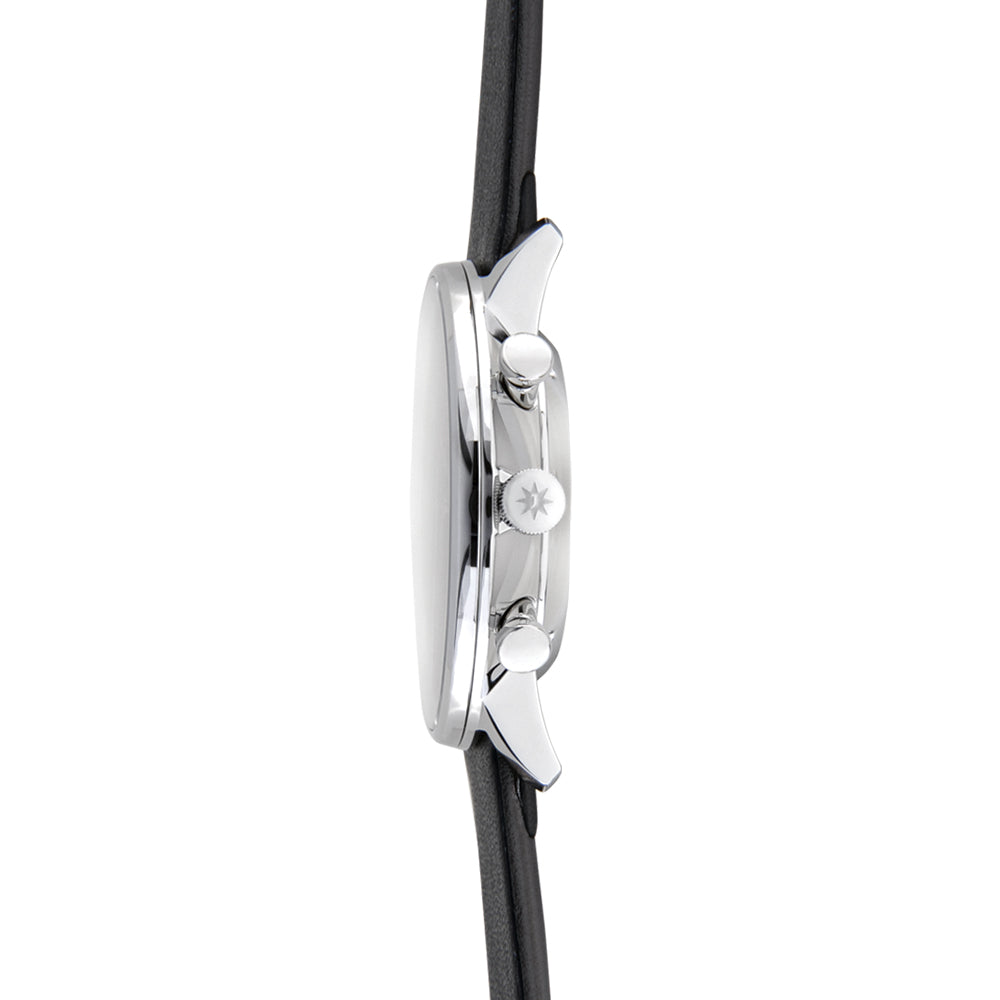 FORM C 40mm - White on Leather Strap