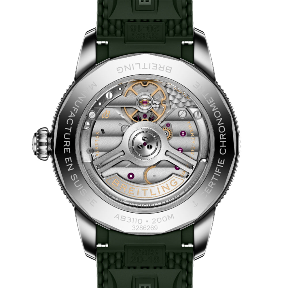 Superocean Heritage B31 Automatic 40mm - Green on Rubber Strap