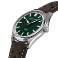 Classic Vintage Rally Healey Automatic 40mm - Green on Leather Strap