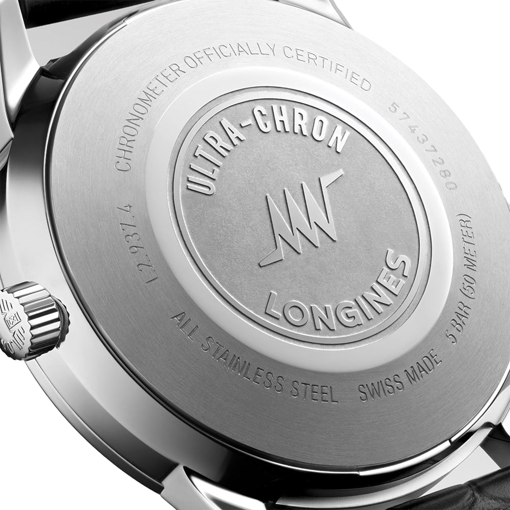 Ultra-Chron Classic 40mm - Silver on Leather Strap