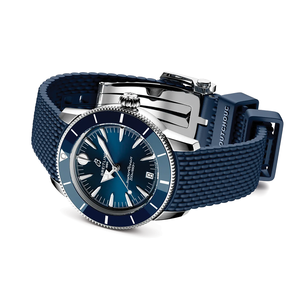 Superocean Heritage Automatic 36mm - Blue on Rubber Strap