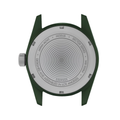 Sector II Field Titanium Canopy 38mm - Green on Rubber Strap