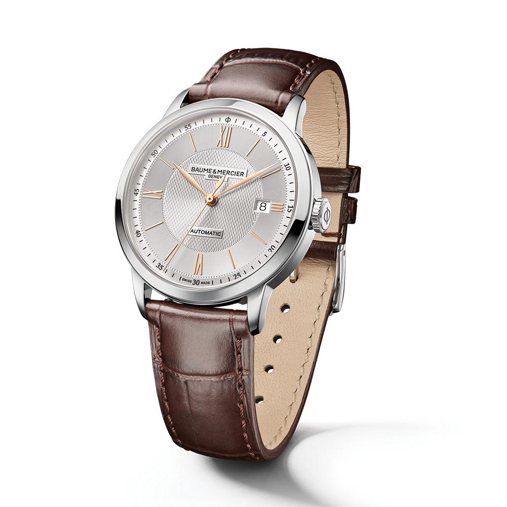 Classima 10853 Automatic 40mm - Silver on Leather Strap