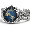 Jazzmaster Open Heart Auto 40mm - Blue on Bracelet