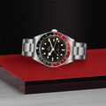 Black Bay 58 GMT 39mm - Black, Burgundy Bezel on 3-Link Bracelet