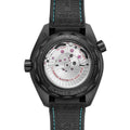 Seamaster Planet Ocean 600M Black Ceramic 45.5mm - Black and Turquoise on Rubber Strap