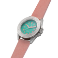 U1-RIO Modello Uno turquoise dial watch on pink leather strap with extra strap