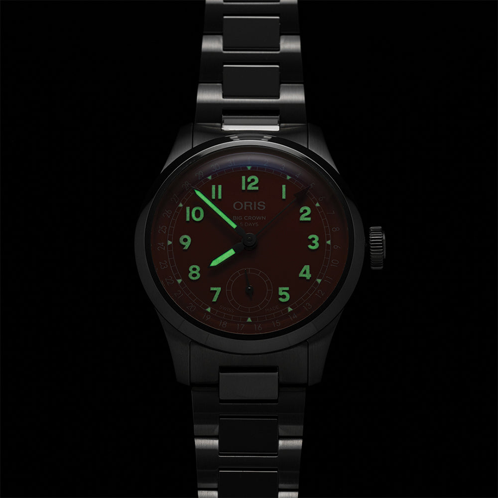 Big Crown Pointer Date Caliber 403 40mm - Green on Bracelet