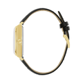 Frank Sinatra Nothing But The Best Gold-Tone 37mm - Silver on Leather Strap