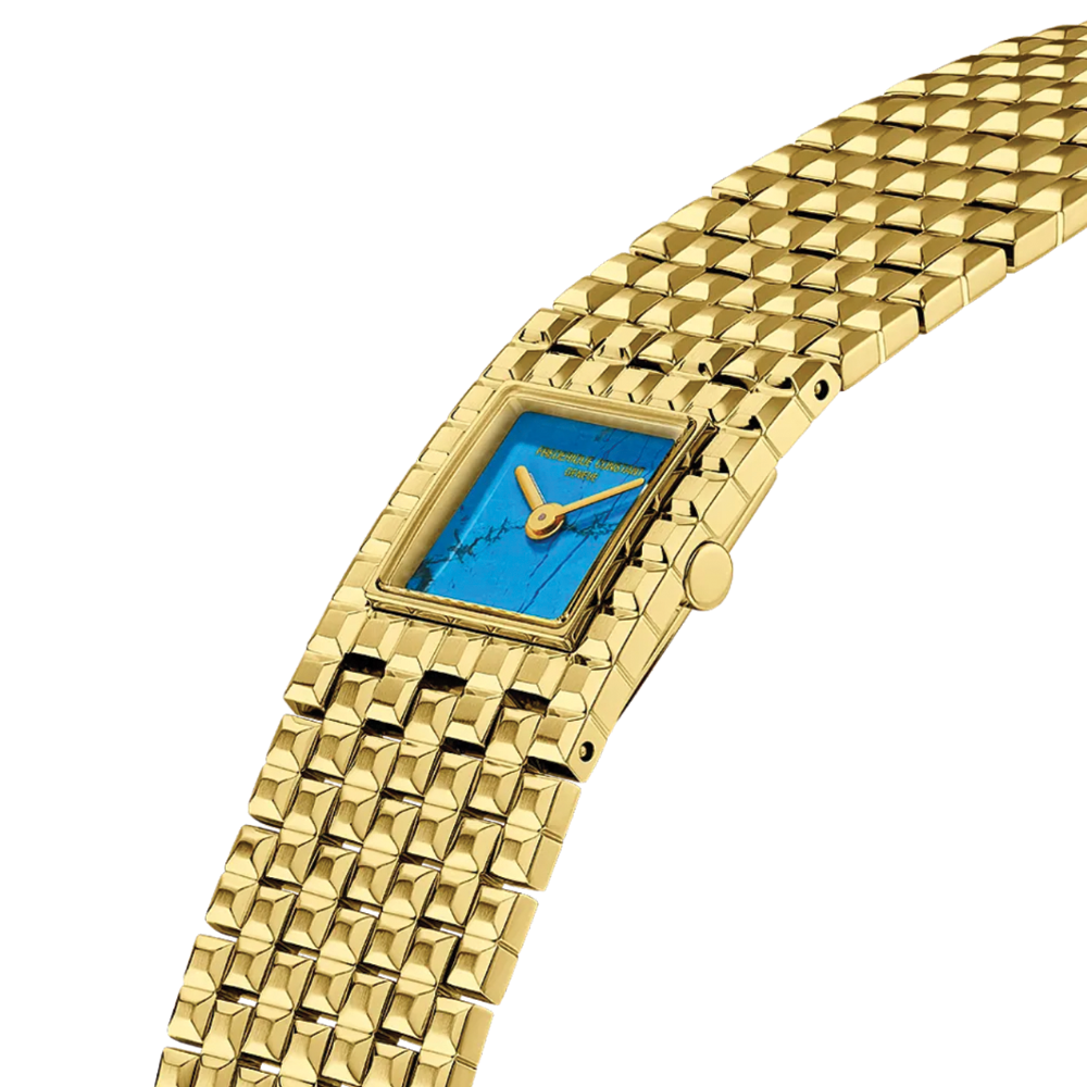 Classics Manchette Gold-Tone PVD 20mm - Turquoise on Bracelet