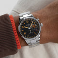 Club Sport Neomatik Worldtimer Grid 40mm - Black w/ Orange on Bracelet