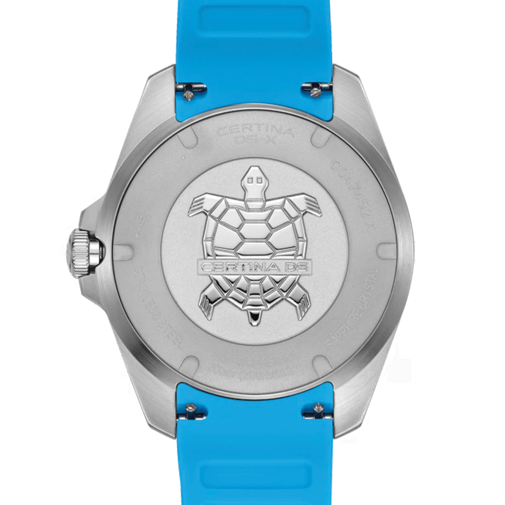 DS-X “New DS Concept Extreme Shock Resistance” GMT Quartz 41mm - White on Rubber Strap