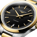 Conquest Quartz Two-Tone 38mm - Black on Bracelet