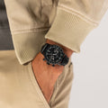 American Classic Intra-Matic Auto Chrono PVD 40mm - Black on Leather Strap