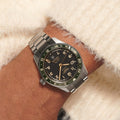 Spirit Zulu Time Green Bezel 42mm - Black on Bracelet