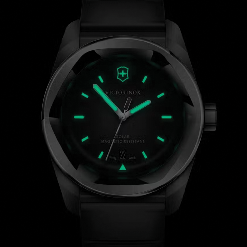 Concept One Solar 39mm - Black on Rubber Strap