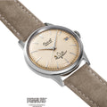 Orient Peanuts 75th Anniversary Limited Edition Bambino 38mm - Champagne on Suede Leather Strap