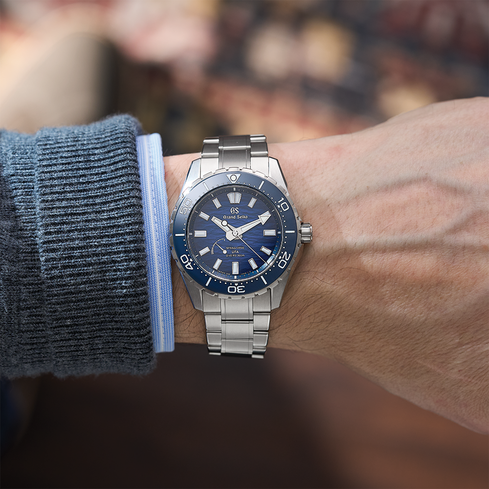 SLGB023 Spring Drive UFA Ushio 300 Diver 40.8mm - Blue on Bracelet