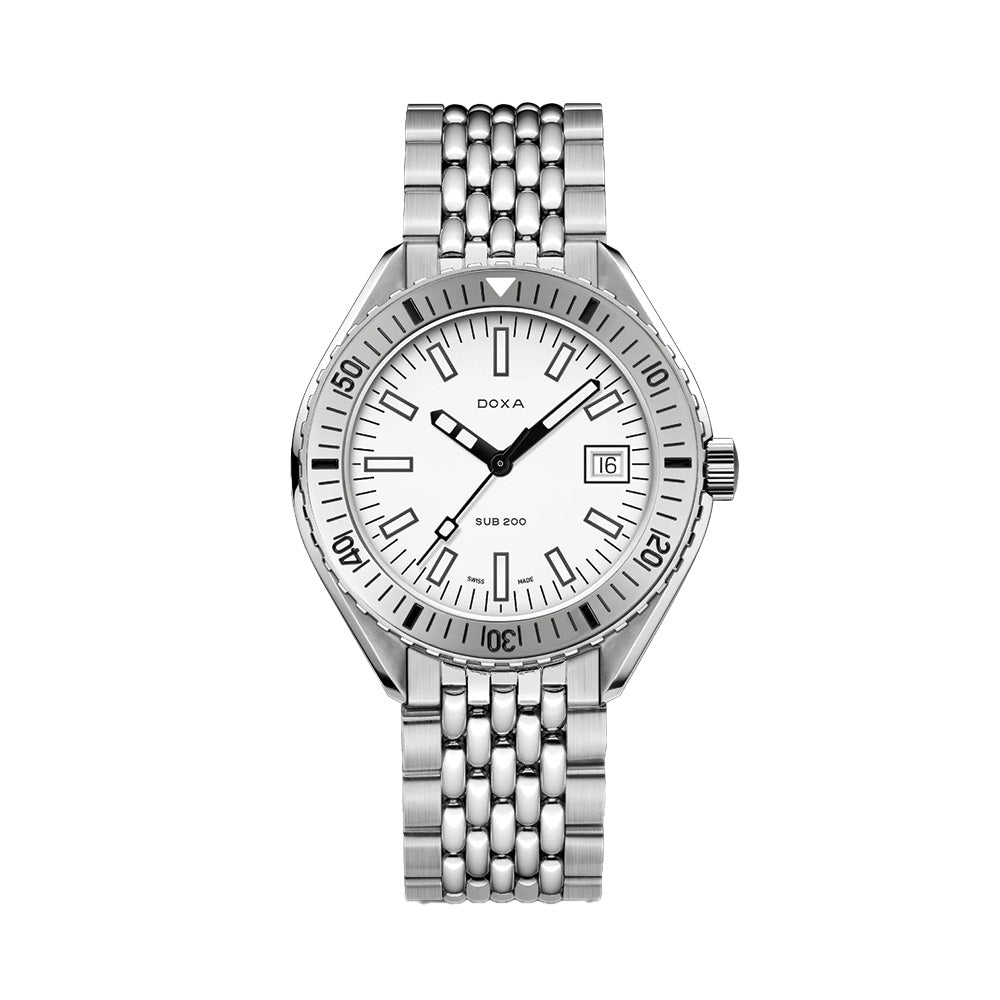 SUB 200 Whitepearl 42mm - White on Bracelet