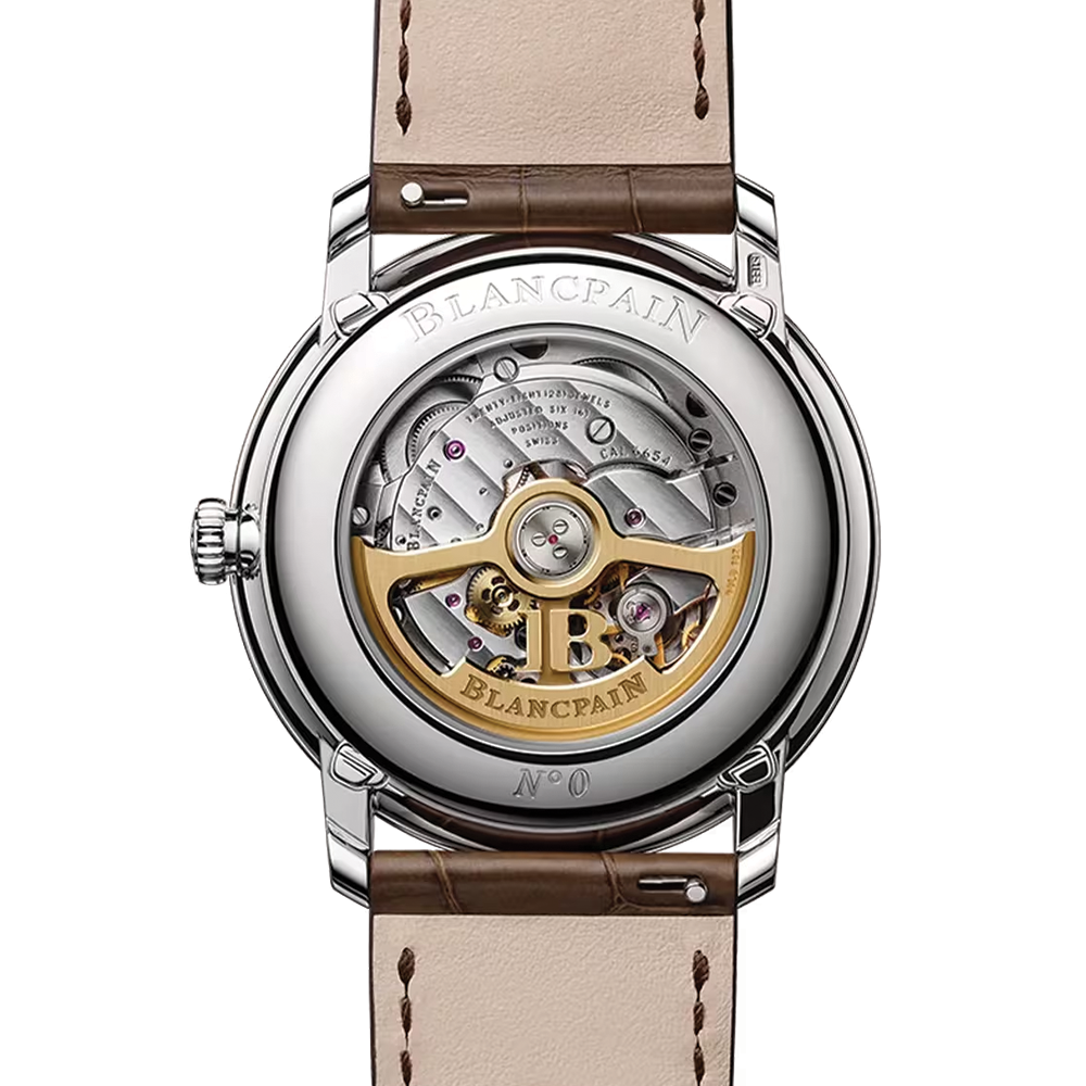 Villeret Quantième Complet 40.2mm - Brown Gold on Leather Strap