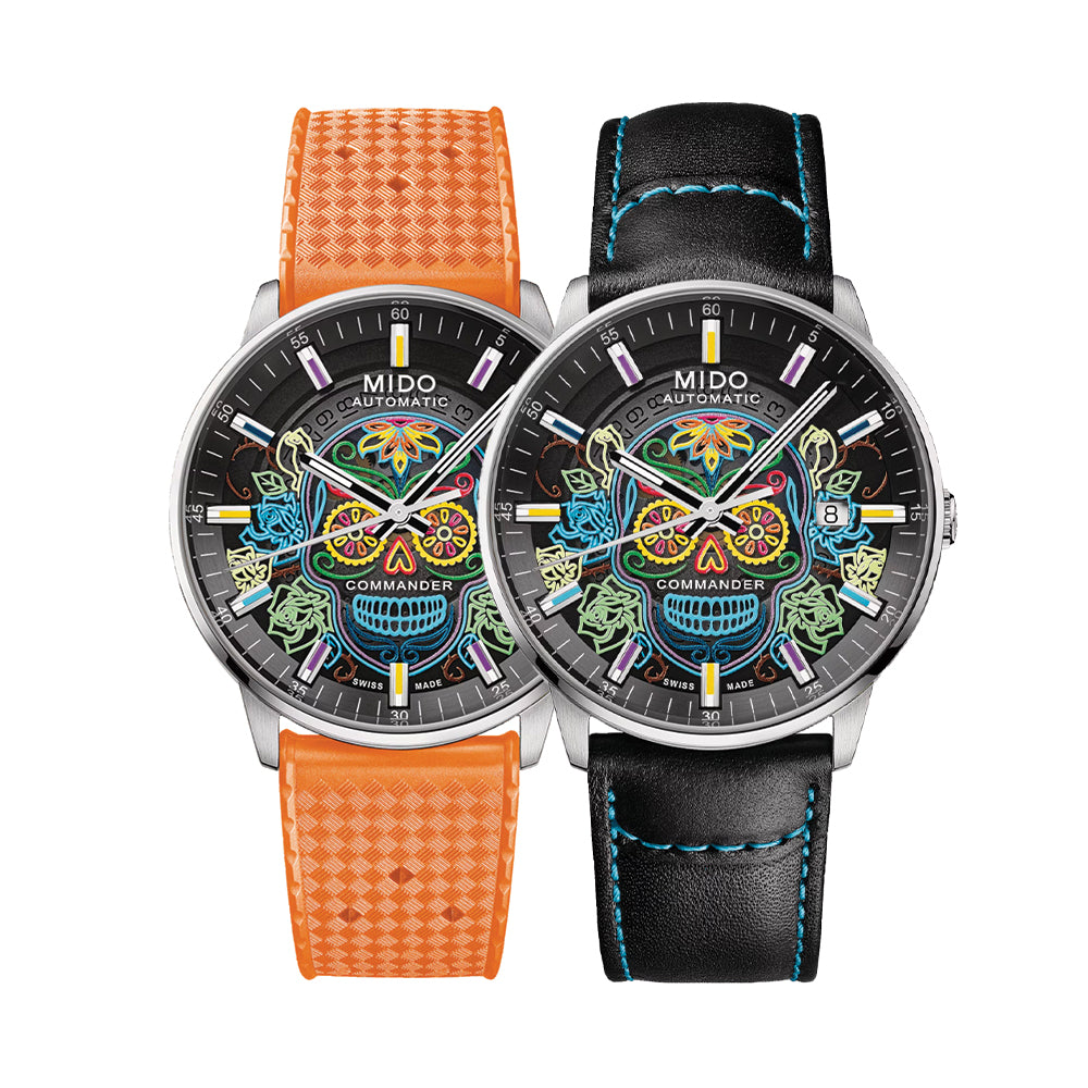 Commander Gradient Catrines Special Edition 40mm - Black on Bracelet with Two Extra Straps