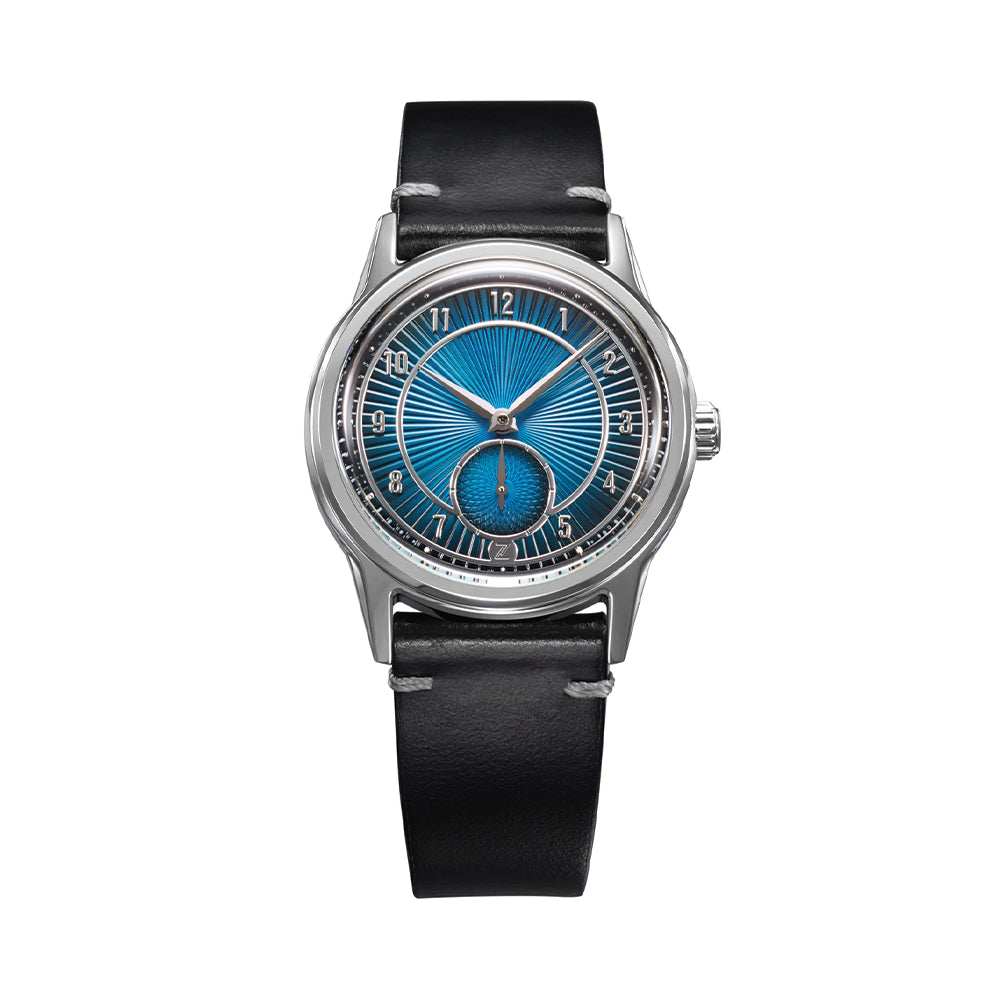 Nova 37mm - Teal on Leather Strap