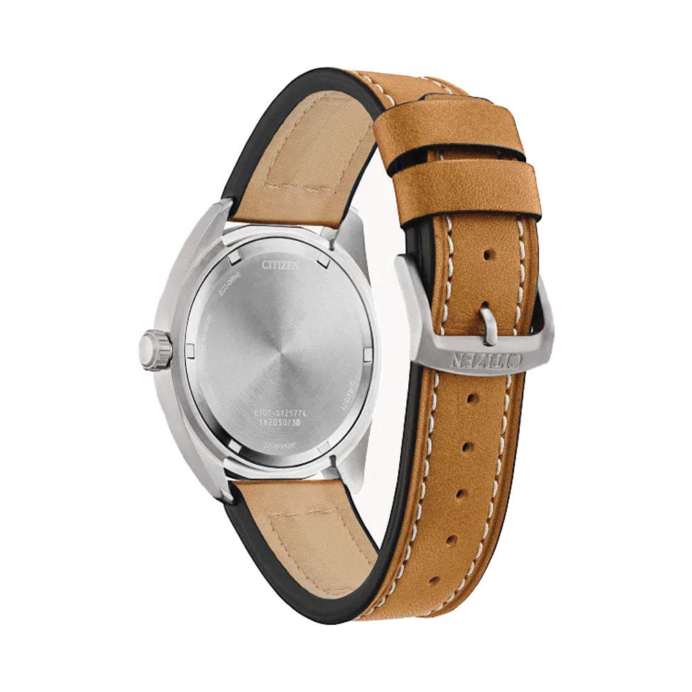 Garrison Eco-Drive Super Titanium 42mm - Green on Leather Strap