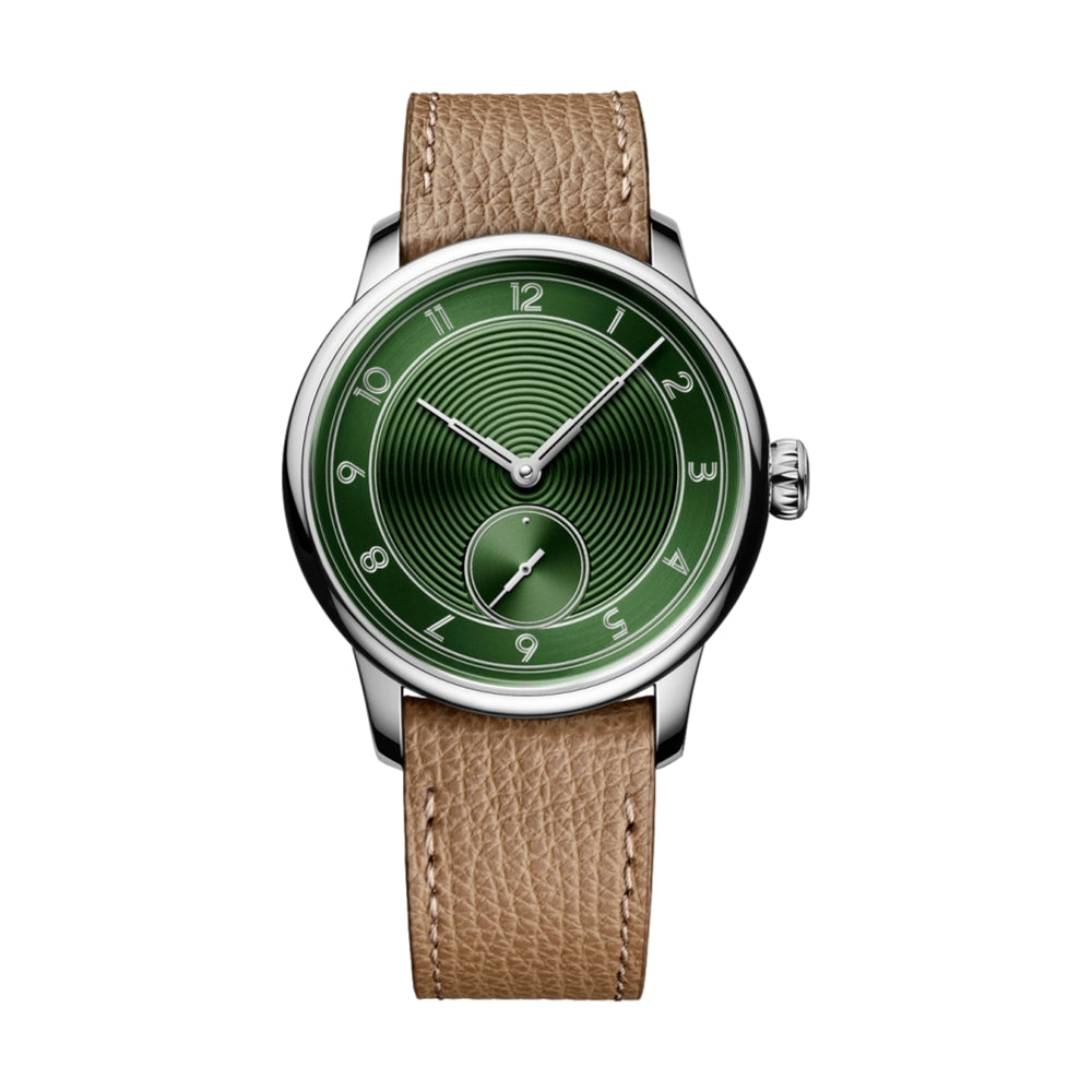 La Petite Seconde Metropolis Louis Erard x The Horophile 39mm - Green on Leather Strap