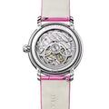Ladybird Colors Phases de Lune 34.9mm - White Mother of Pearl w/ Diamonds on Leather Strap