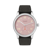 Club Campus Glass Back 38.5mm - Rose on Leather Strap