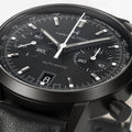 American Classic Intra-Matic Auto Chrono PVD 40mm - Black on Leather Strap