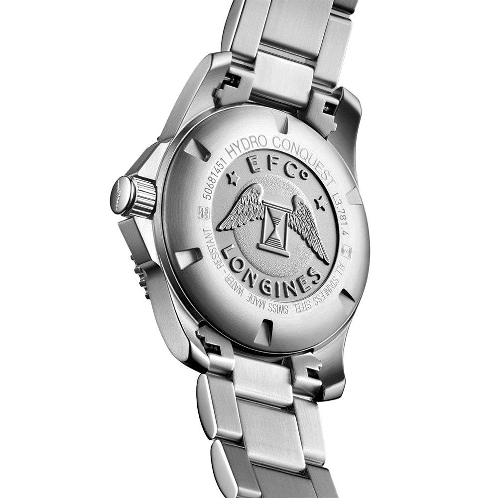 HydroConquest 41mm - Sunray Blue on Bracelet